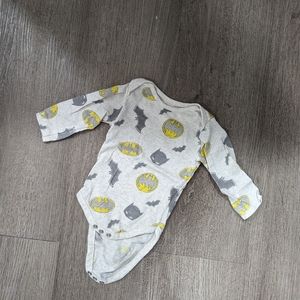 0-3 month Batman Long sleeve Onsie